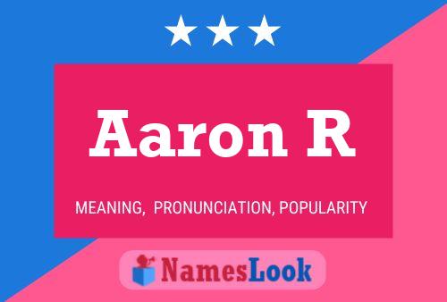 Aaron R 名字海报