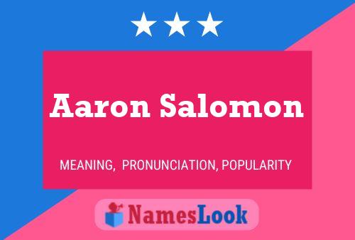 Aaron Salomon 名字海报