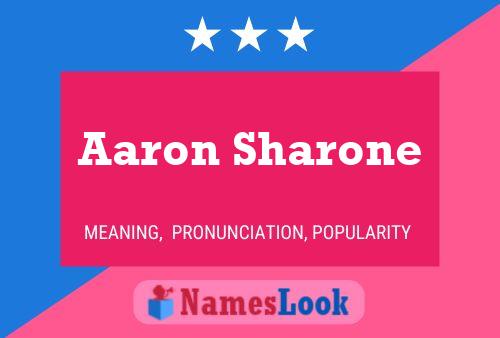 Aaron Sharone 名字海报