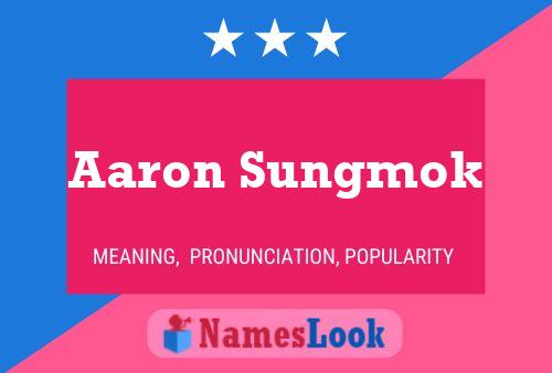 Aaron Sungmok 名字海报