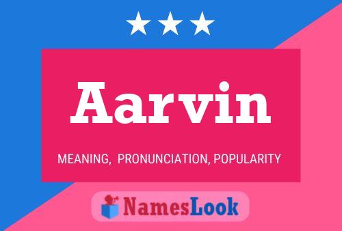 Aarvin 名字海报