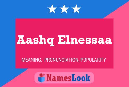 Aashq Elnessaa 名字海报