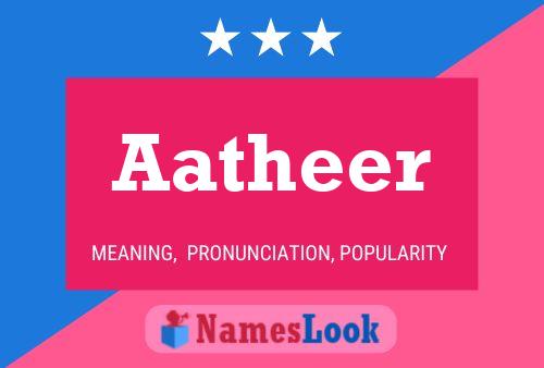 Aatheer 名字海报