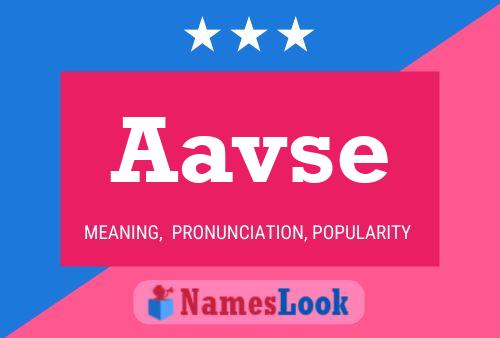 Aavse 名字海报