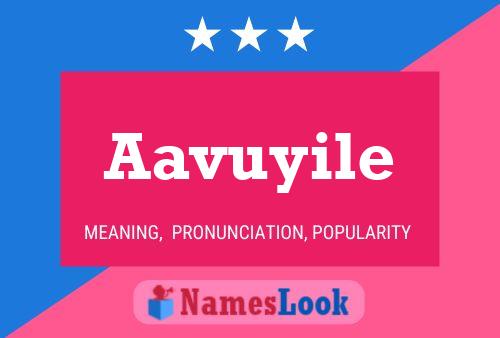 Aavuyile 名字海报