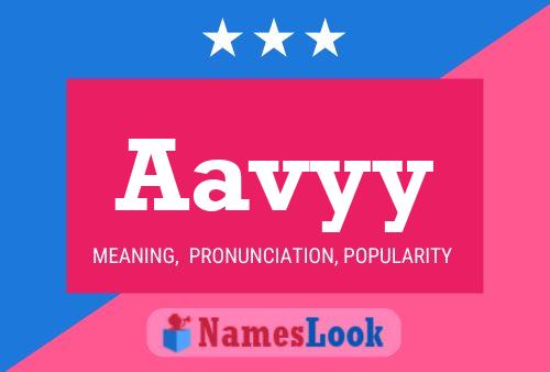 Aavyy 名字海报