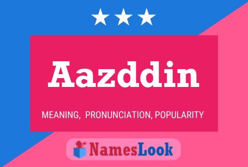 Aazddin 名字海报