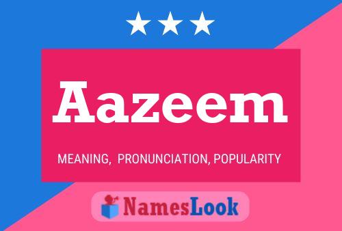 Aazeem 名字海报