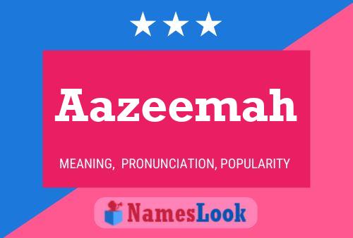 Aazeemah 名字海报