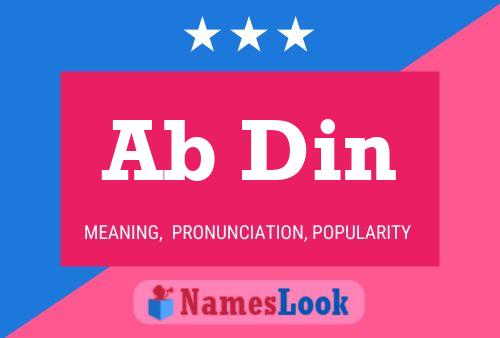 Ab Din 名字海报