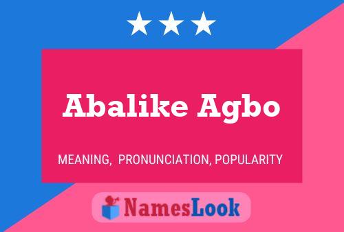 Abalike Agbo 名字海报