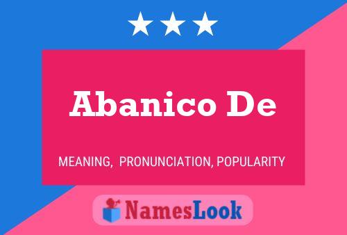 Abanico De 名字海报