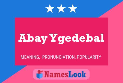 Abay Ygedebal 名字海报