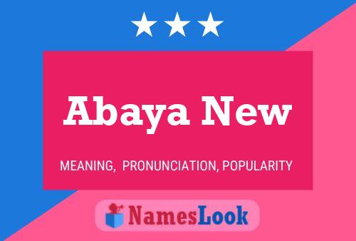 Abaya New 名字海报