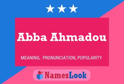 Abba Ahmadou 名字海报