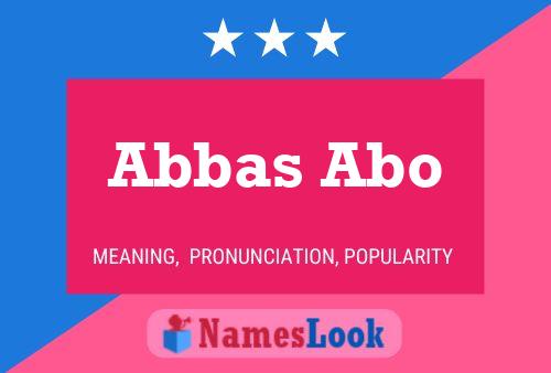 Abbas Abo 名字海报