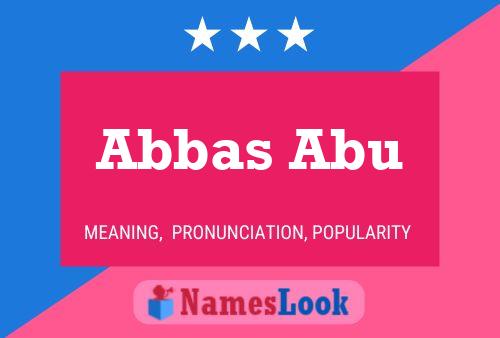 Abbas Abu 名字海报