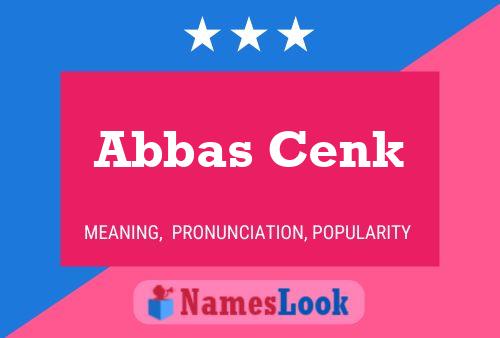 Abbas Cenk 名字海报