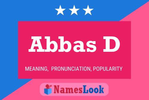 Abbas D 名字海报