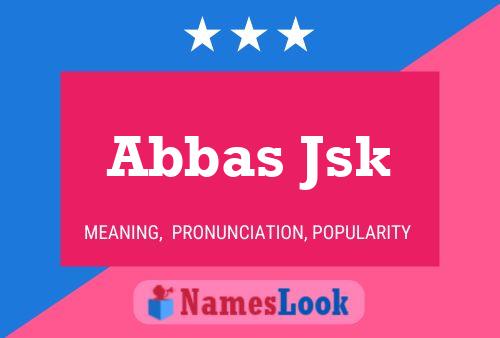 Abbas Jsk 名字海报