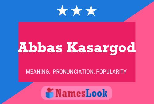 Abbas Kasargod 名字海报