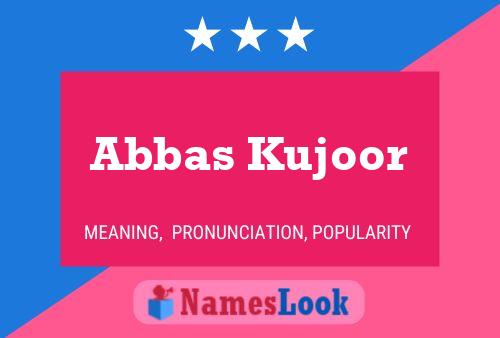 Abbas Kujoor 名字海报