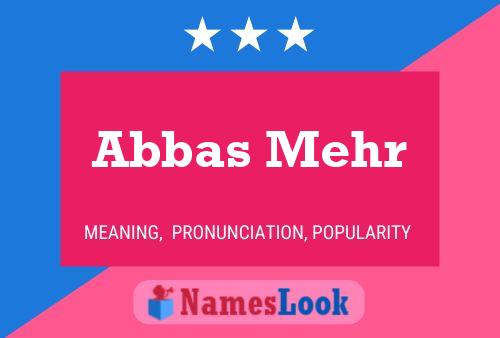 Abbas Mehr 名字海报