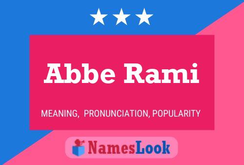 Abbe Rami 名字海报