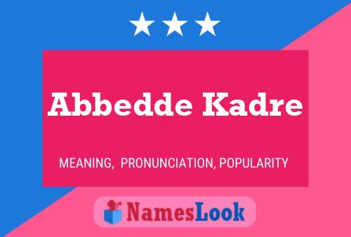 Abbedde Kadre 名字海报