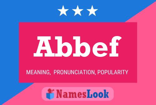 Abbef 名字海报