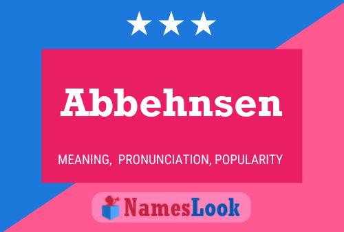 Abbehnsen 名字海报