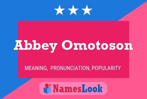 Abbey Omotoson 名字海报