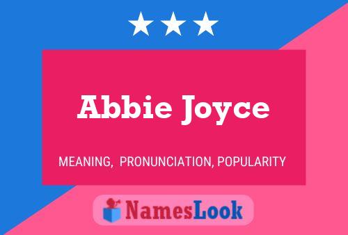 Abbie Joyce 名字海报