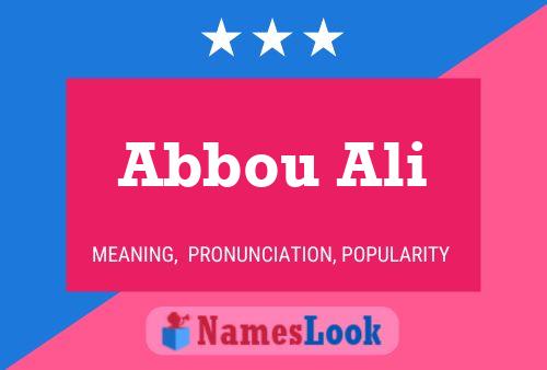 Abbou Ali 名字海报