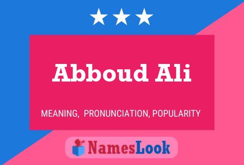 Abboud Ali 名字海报