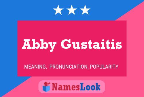 Abby Gustaitis 名字海报