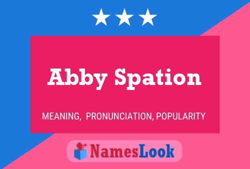 Abby Spation 名字海报