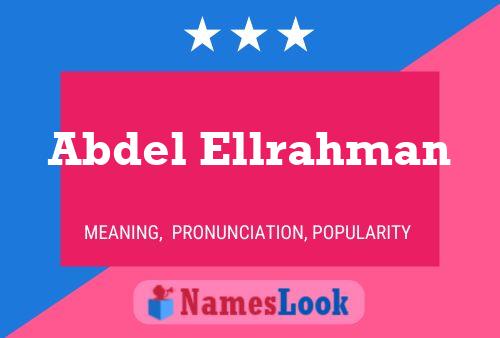 Abdel Ellrahman 名字海报