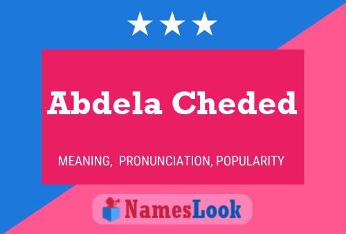 Abdela Cheded 名字海报