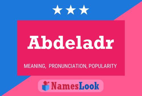 Abdeladr 名字海报