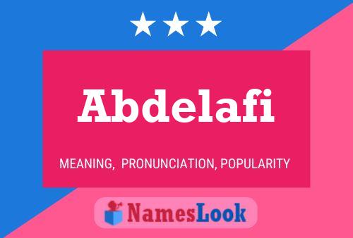 Abdelafi 名字海报