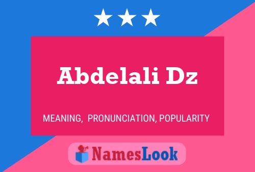 Abdelali Dz 名字海报