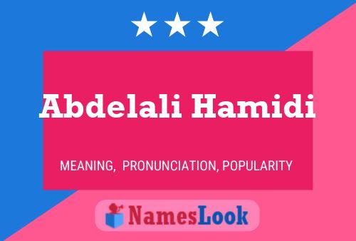 Abdelali Hamidi 名字海报