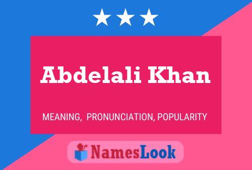 Abdelali Khan 名字海报