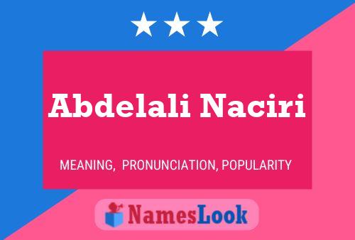 Abdelali Naciri 名字海报