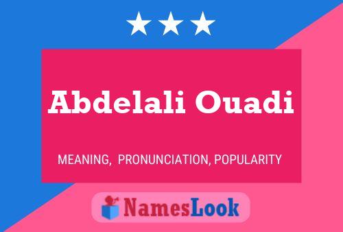 Abdelali Ouadi 名字海报