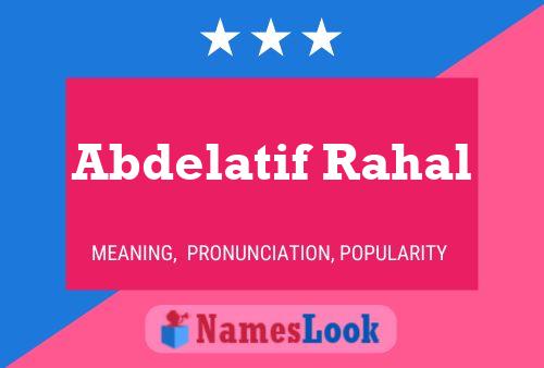 Abdelatif Rahal 名字海报