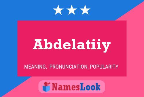 Abdelatiiy 名字海报