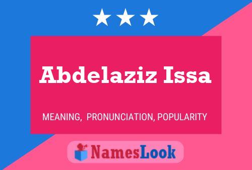 Abdelaziz Issa 名字海报