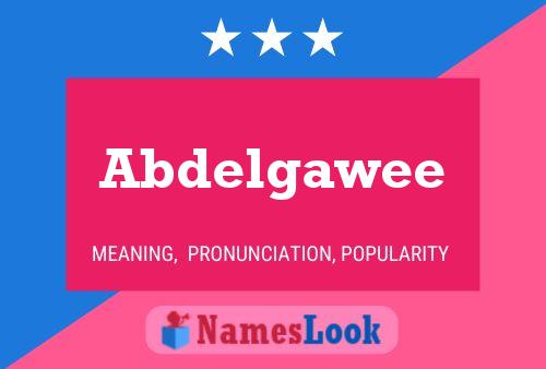 Abdelgawee 名字海报